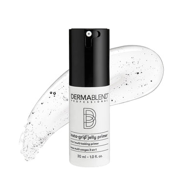 Dermablend Insta-Grip Jelly Primer Face Makeup, Silicone-Free Face Primer for Dry Skin, Pore Minimizing with 24HR Wear, 1.0
