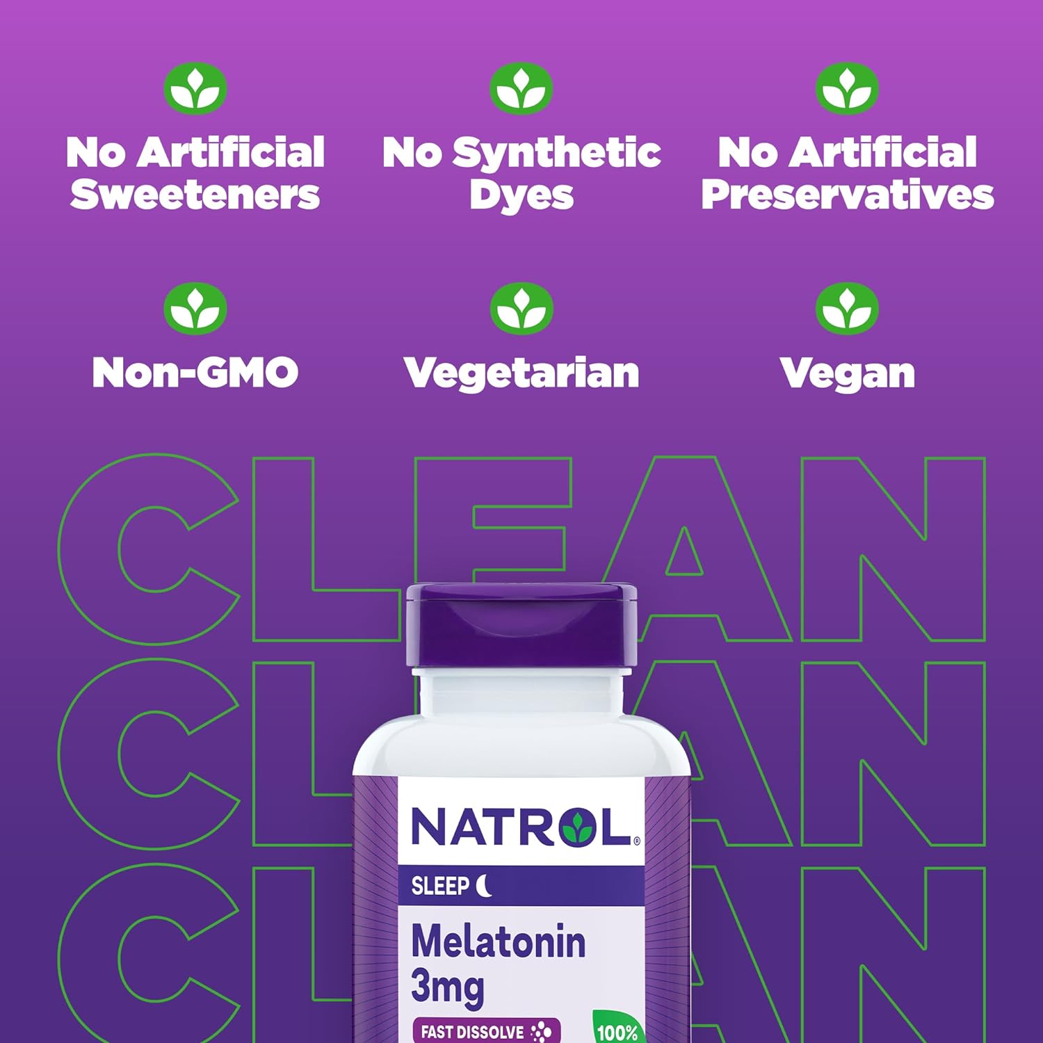 Natrol Melatonin 3mg, Strawberry-Flavored Dietary Supplement for Restf