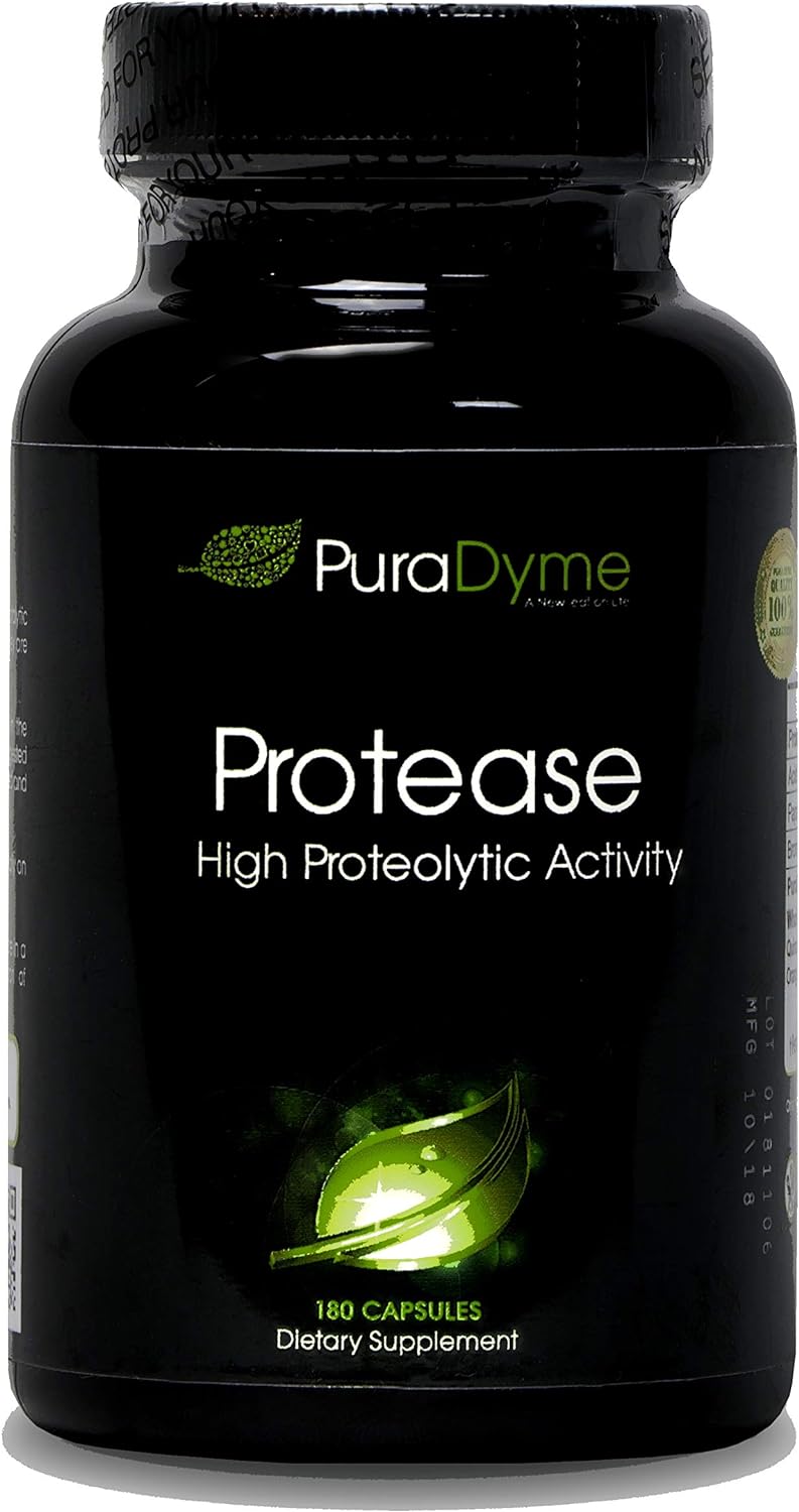 PuraDyme -Protease |180 Capsules1.59 Ounces