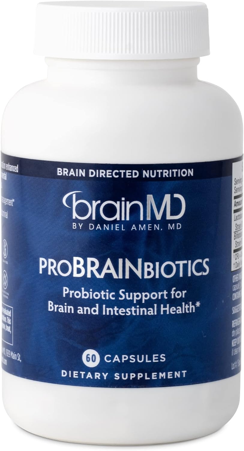 Dr Amen BrainMD ProBRAINbiotics - 3 Billion CFU, 60 Capsules - Promote