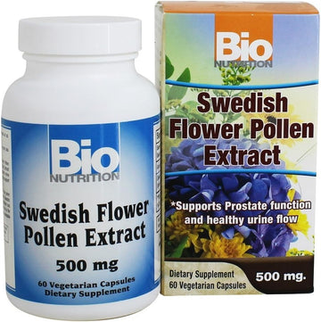 Bio Nutrition Swedish Flower Pollen Extract, 500 Mg, 60 Count