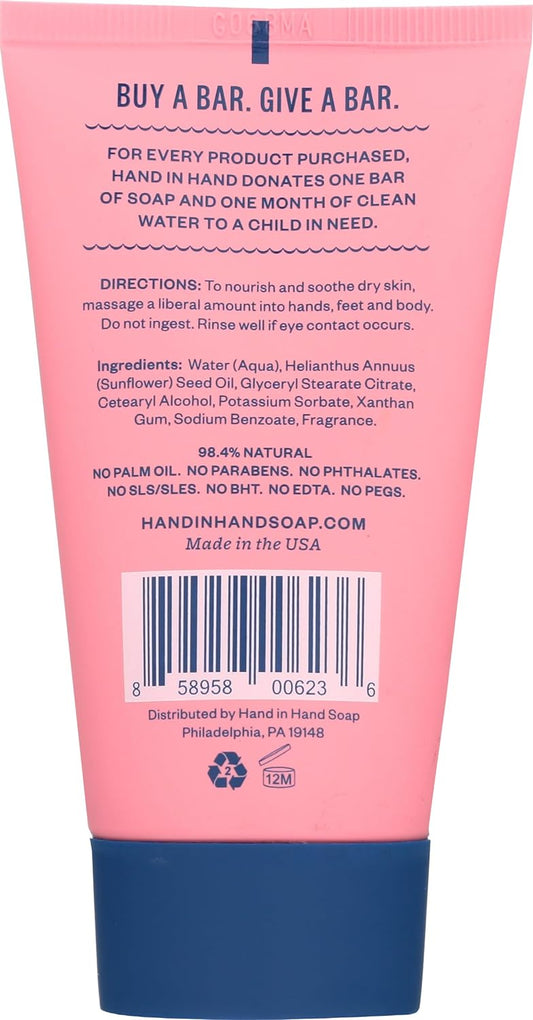 HAND IN HAND Bergamot & Crisp Basil Cactus Blossom Mini Body Lotion, 2 FZ