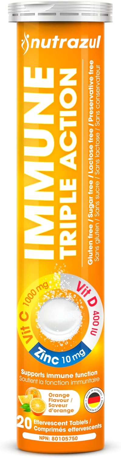 nutrazul Immune Triple Action Effervescent Tablet -1000 mg Vitamin C,