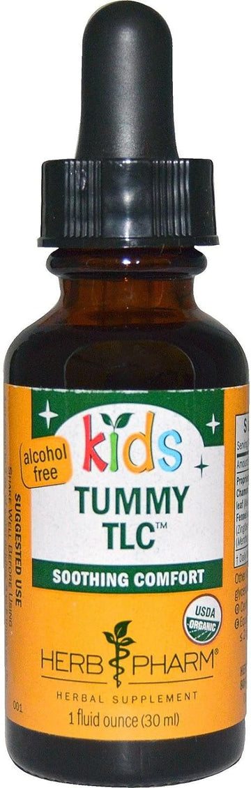 Herb Pharm Kids Certified-Organic Alcohol-Free Tummy TLC Liquid Herbal