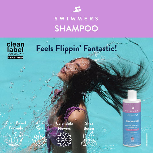 Newton Bay Hair Care Bundle | Swimmers Shampoo and Swimmers Conditioner to Keep Your Hair Chlorine Free | Cleans, Restores and Protects Hair after Swimming