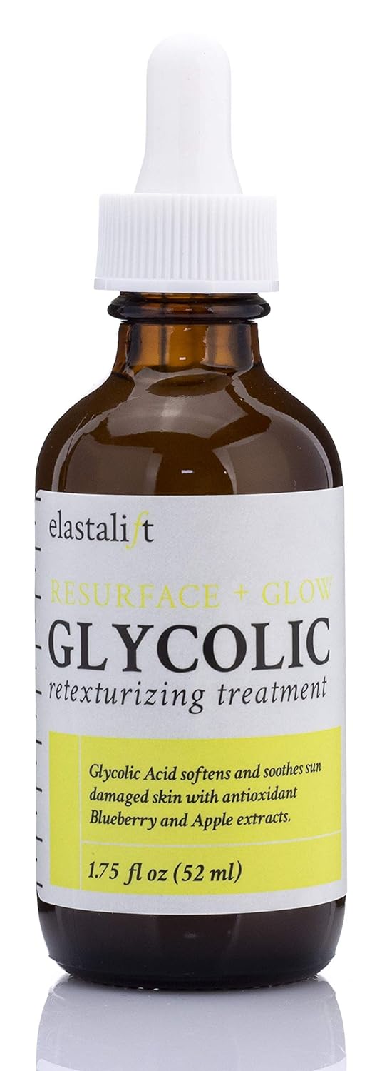 Elastalift Resurfacing Glycolic Acid Facial Peel Serum, Anti-Aging Dark Spot Corrector Facial Peel Reduces Enlarged Pores, Minimizes Fine Lines, Evens Skin Tone, Exfoliating Chemical Peel, 1.75