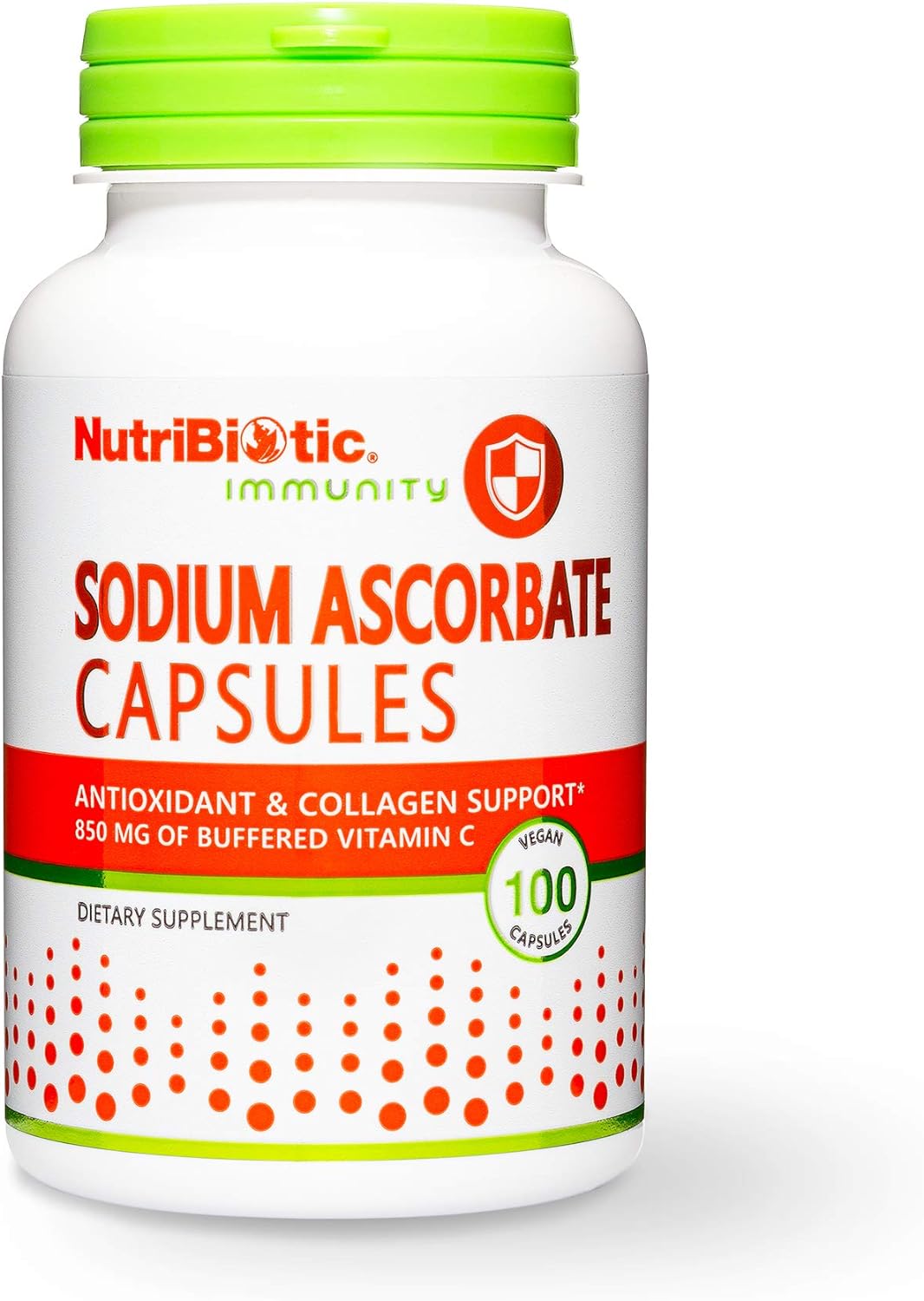 Nutribiotic - Sodium Ascorbate Buffered Vitamin C Capsules, 100 Ct | V