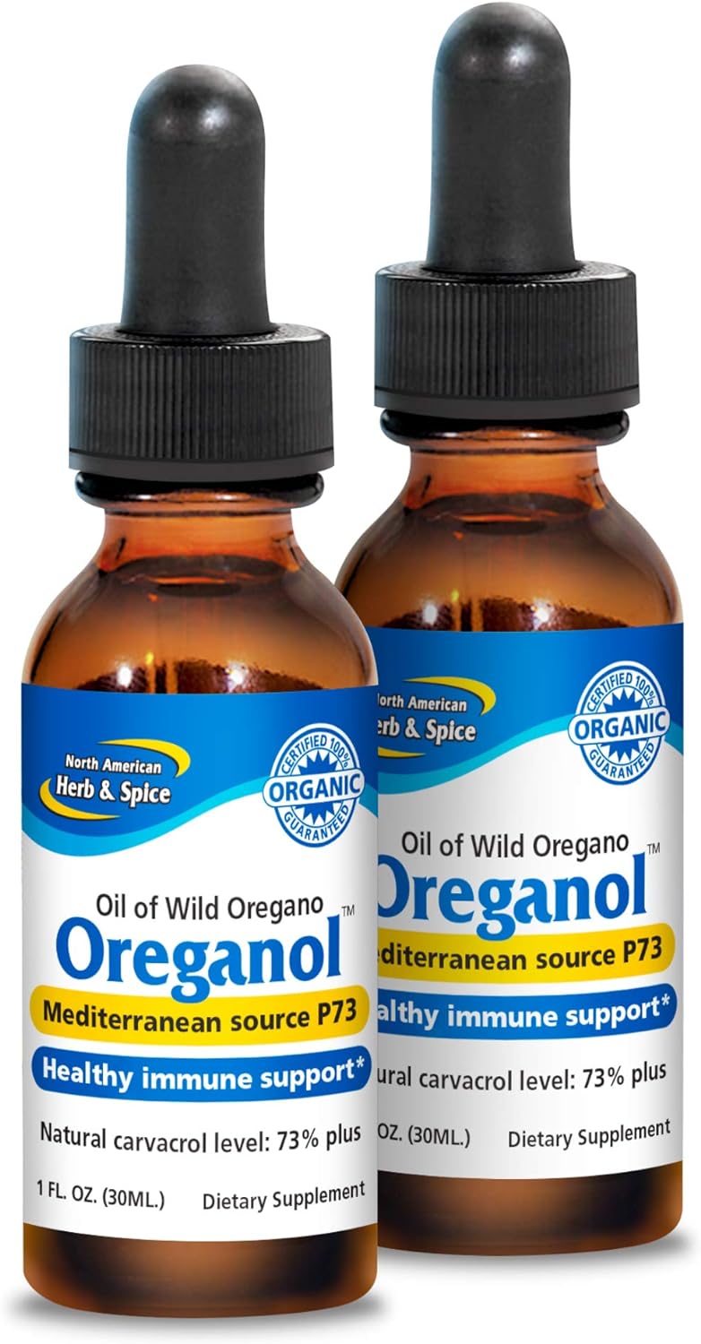 NORTH AMERICAN HERB & SPICE Oreganol P73 (2 Pack) - 1 fl. oz. - Immune