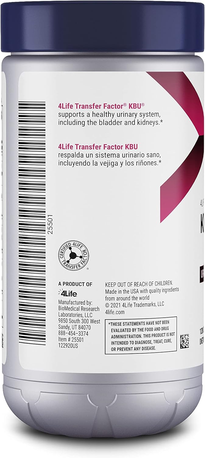 4Life Transfer Factor KBU - Dietary Supplement Supports Kidney, Bladde