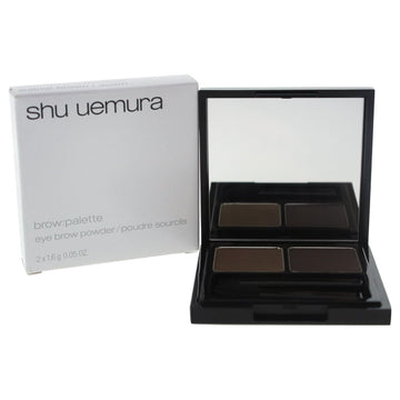 Shu Uemura Brow Palette for Women Eyebrow Powder, Walnut Brown/Acorn, 2 Count