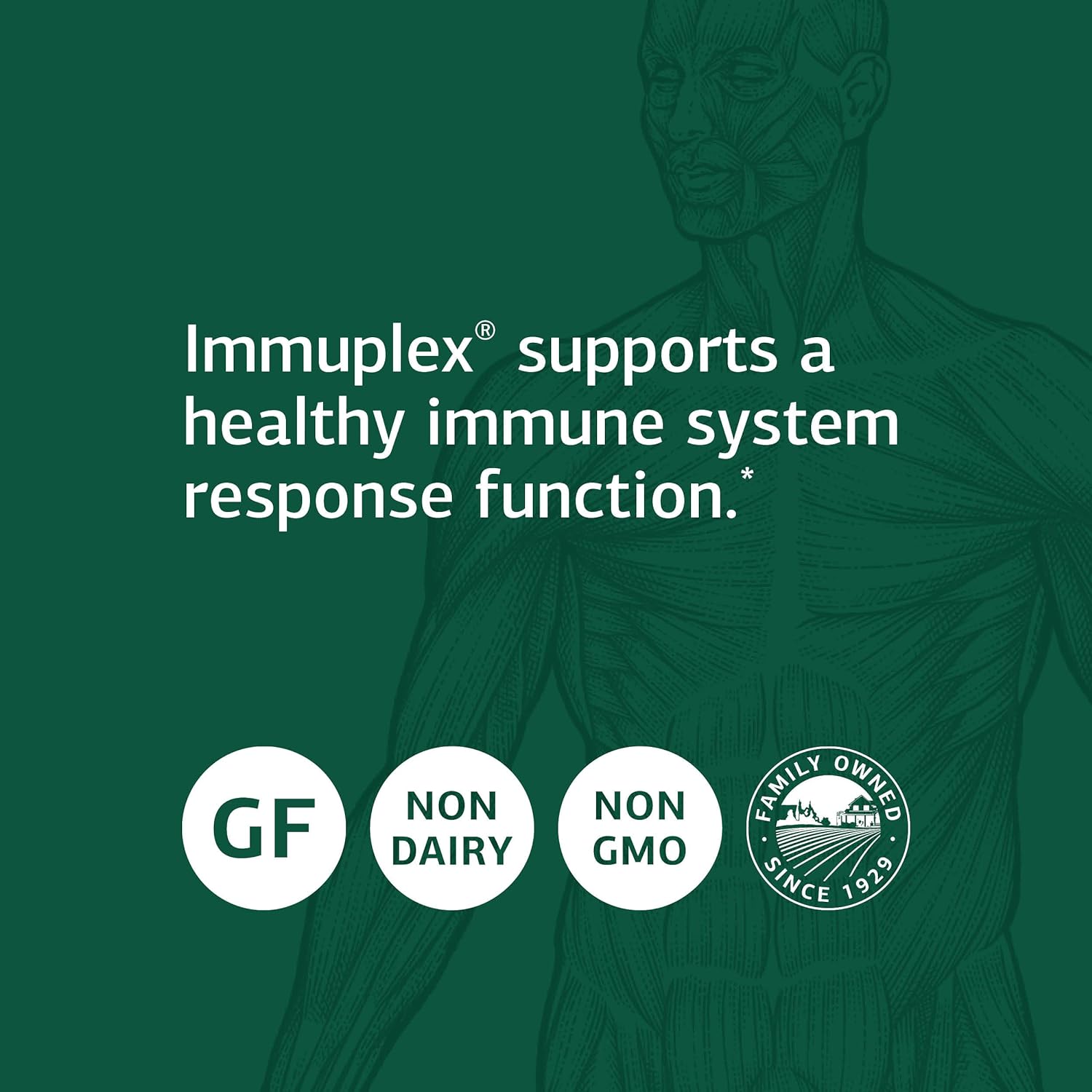 Standard Process Immuplex - Daily Immune Support Supplement with Folat