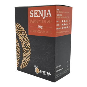 Senja - Premium Indonesian Coffee – Ground Medium Roast Coffee – Ethically Sourced – Low Acidity with High Caffeine Content