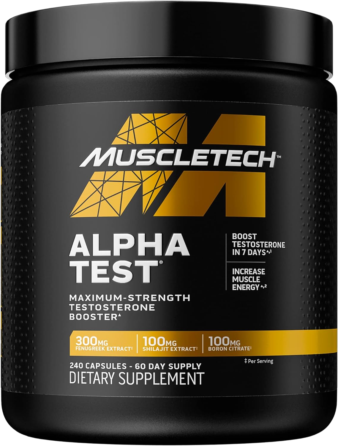 MuscleTech AlphaTest | Tribulus Terrestris & Boron Supplement | Max-St