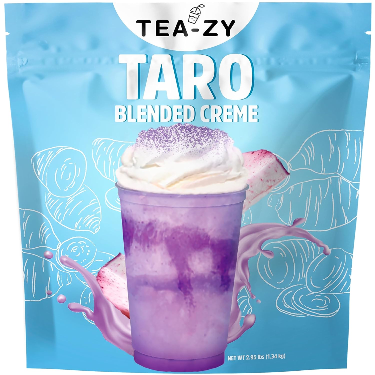 Taro milk tea powder (45 servings) taro powder for bubble tea. Taro powder bulk format bubble tea powder suitable for boba shop