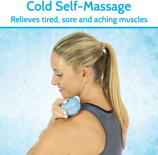 Arctic Flex Cold Massage Roller Ball (2 Pack) - Cryoball Massage Hand