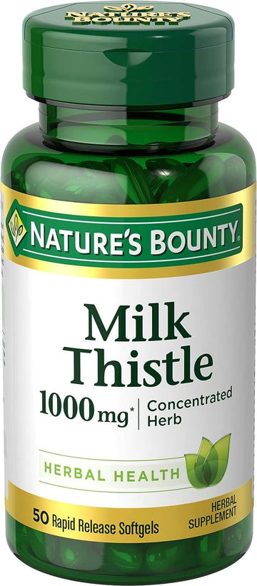 Nature'S Bounty Milk Thistle, Herbal Health Supplement, Supports Liver
