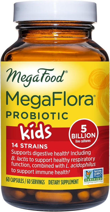 MegaFood MegaFlora Probiotic Kids - Probiotics for Kids 5+, 14 Probiot6.24 Ounces