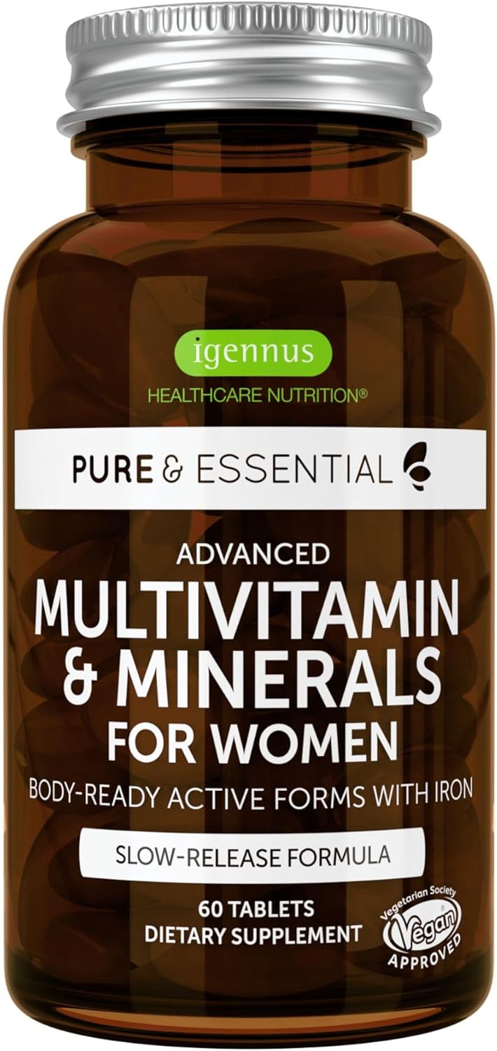 Pure & Essential Advanced Vegan Multivitamin & Minerals for Women with