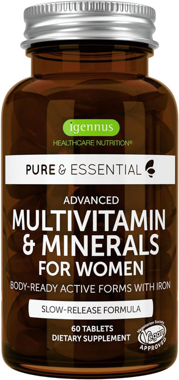 Pure & Essential Advanced Vegan Multivitamin & Minerals for Women with