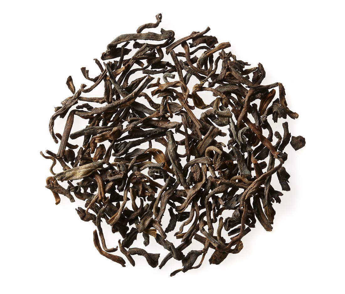 Golden Moon Organic Pu-erh Aged Black Tea - Loose Leaf, Non GMO - Half Pound (91 Servings)