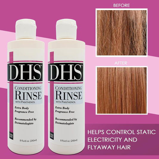 DHS Hair Conditioner for Dry Damaged Hair - Women’s and Men’s Moisturizing Conditioner/Powerful Detangling Conditioner for Dry or Oily Hair/Hydrating Conditioner for Damaged Hair / 2 8  packs