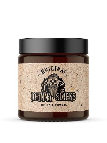 Johnny Slicks Original Oil Based Pomade - Organic Hair Pomade for Men with Low to Medium Hold - Promotes Healthy Hair Growth and Helps Hydrate Dry Skin - (4 )