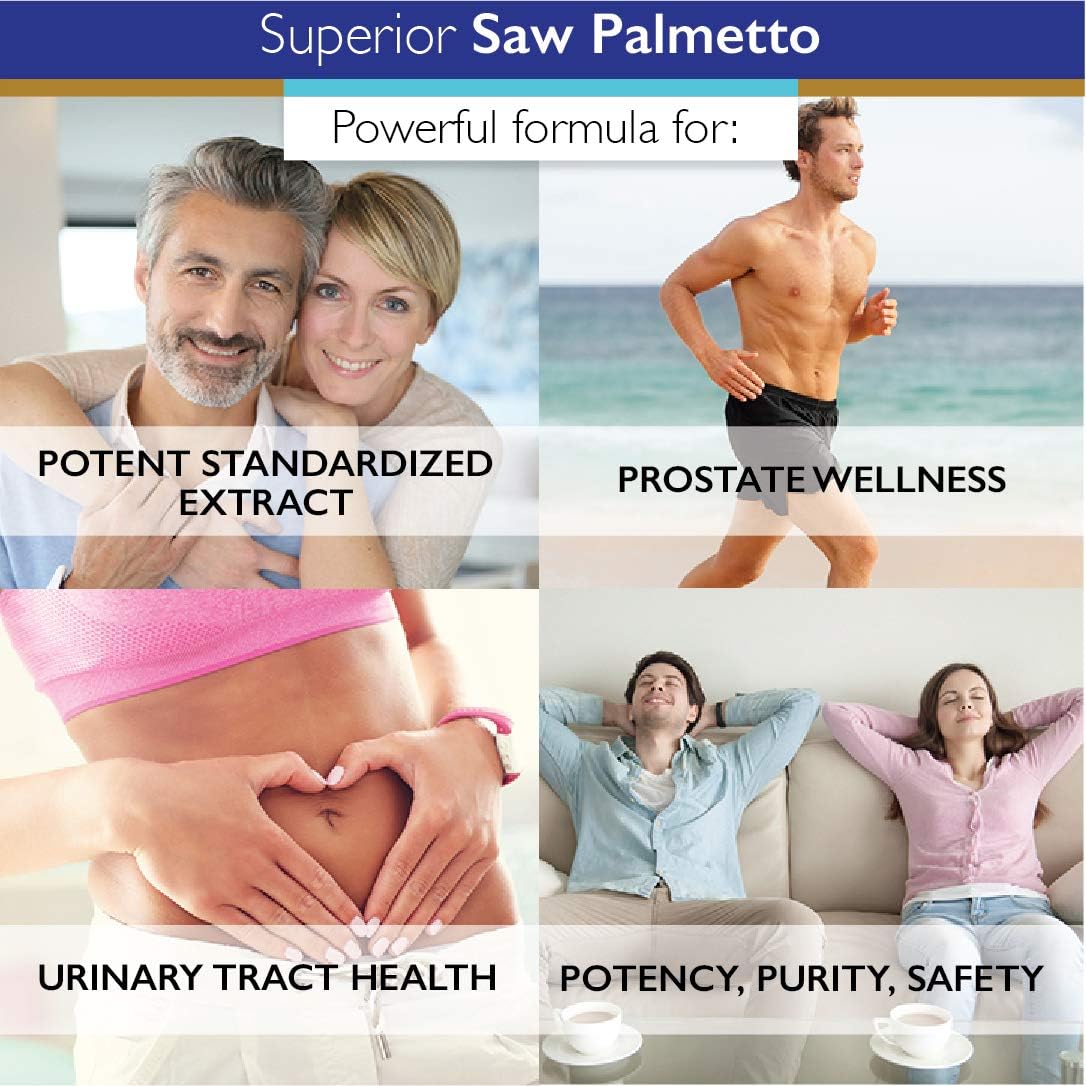 Superior Labs — Saw Palmetto Extract NonGMO, Non Synthetic— 300 mg Dos