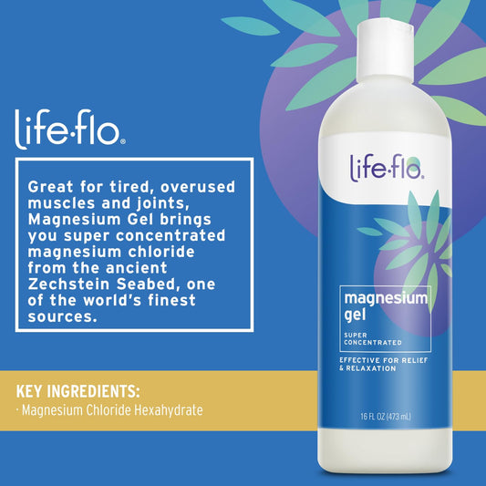 Life-flo Magnesium Gel, Pure Magnesium Chloride from The Ancient Zechs