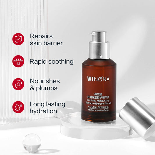 WINONA Hydrating Facial Serum with Soothing Plant Extracts for Sensitive and Extra Dry Skin,30+5x6