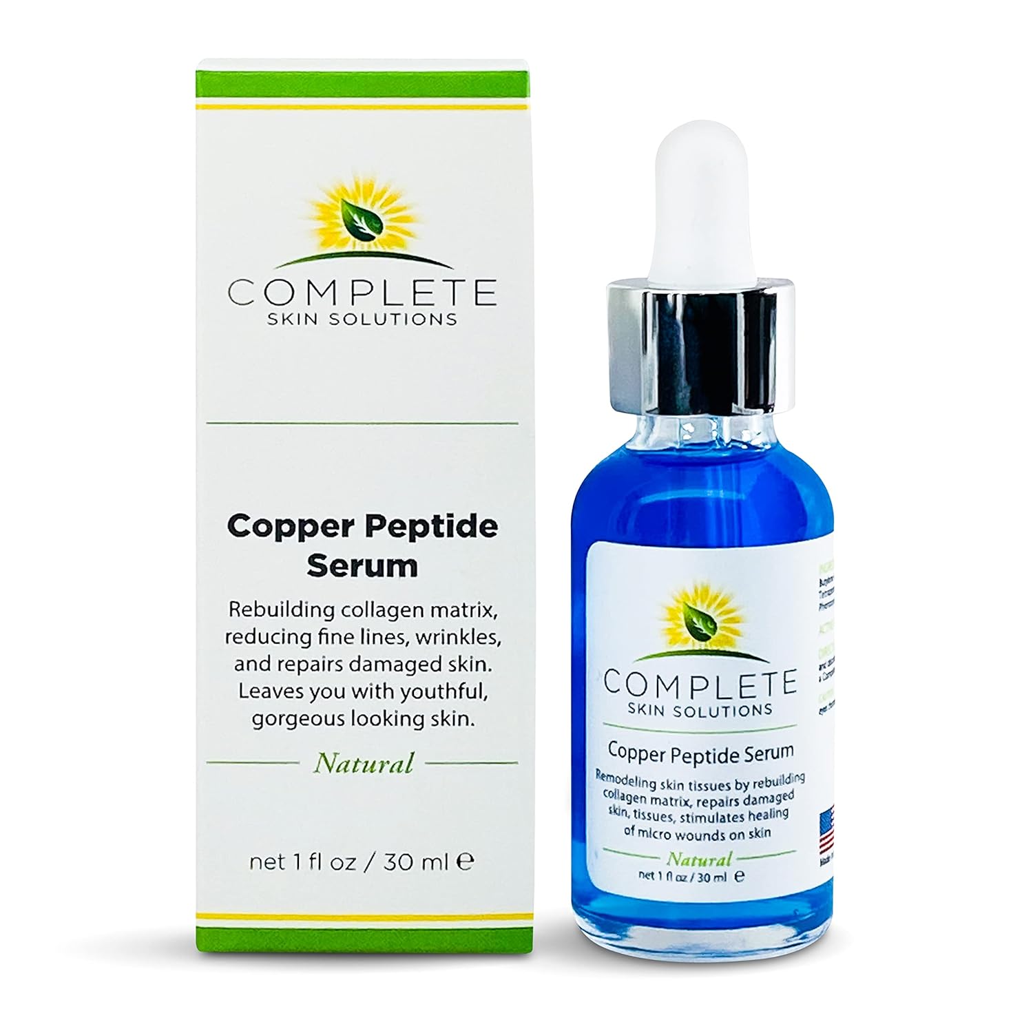 Copper Peptide Face Serum Collagen - With Anti Aging Skin Solutions Properties:1/30 Anti-Wrinkle Formula For Youthful Skin