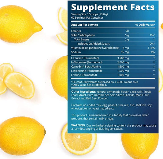 MRM BCAA+G RELOAD Post-Workout Recovery ? Lemon, 840g - 60 S