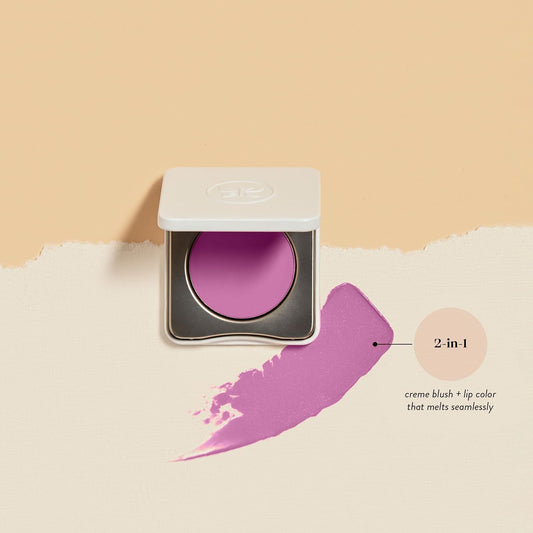 Honest Beauty 2-in-1 Creme Cheek Blush + Lip Color | EWG Verified, Vegan + Cruelty Free | Lush Lilac, .1