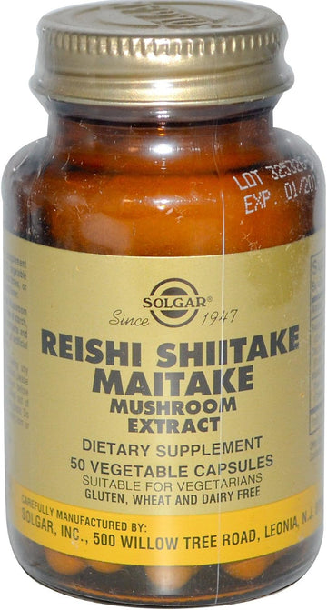 Solgar - Reishi Shiitake Maitake Mushroom (Multipack) 50 Veggie Caps