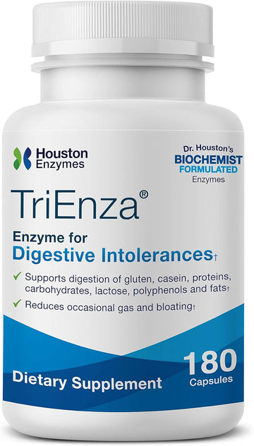 Houston Enzymes  Trienza  180 Capsules (90 Doses)  Broad-Spectrum E3.21 Ounces