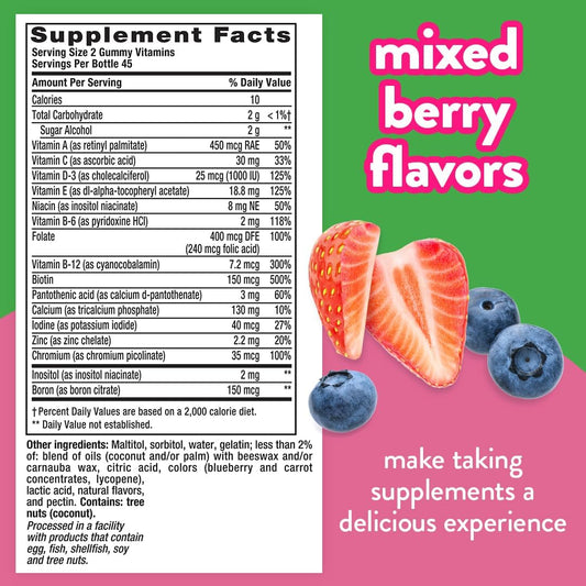 Vitafusion Women?s Sugar Free Daily Multivitamin Supplement, Adult Gum