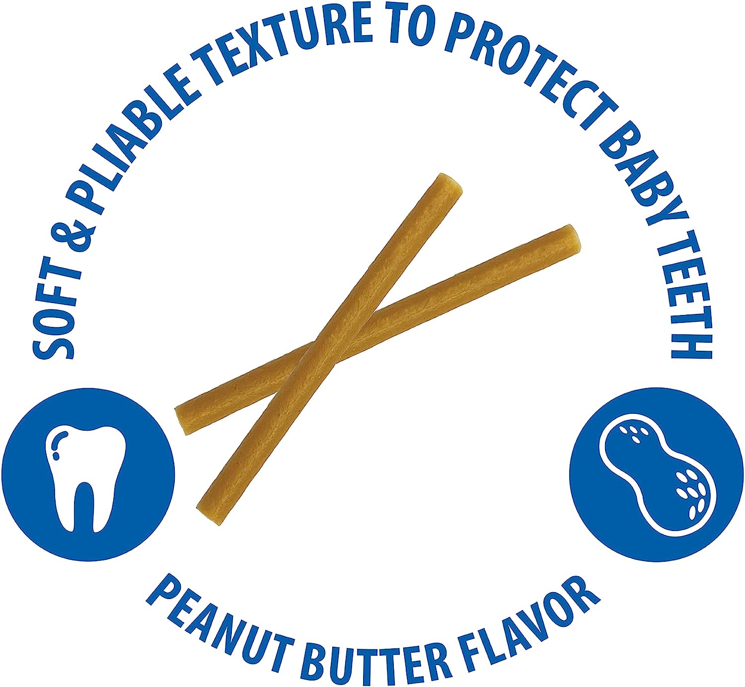 N-Bone Puppy Teething Sticks Peanut Butter Flavor, 3.74-oz B