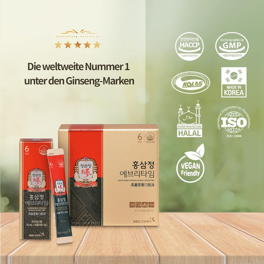 CheongKwanJang Koreanischer Roter Ginseng-Extrakt Everytime (10 ml x 3650 Grams