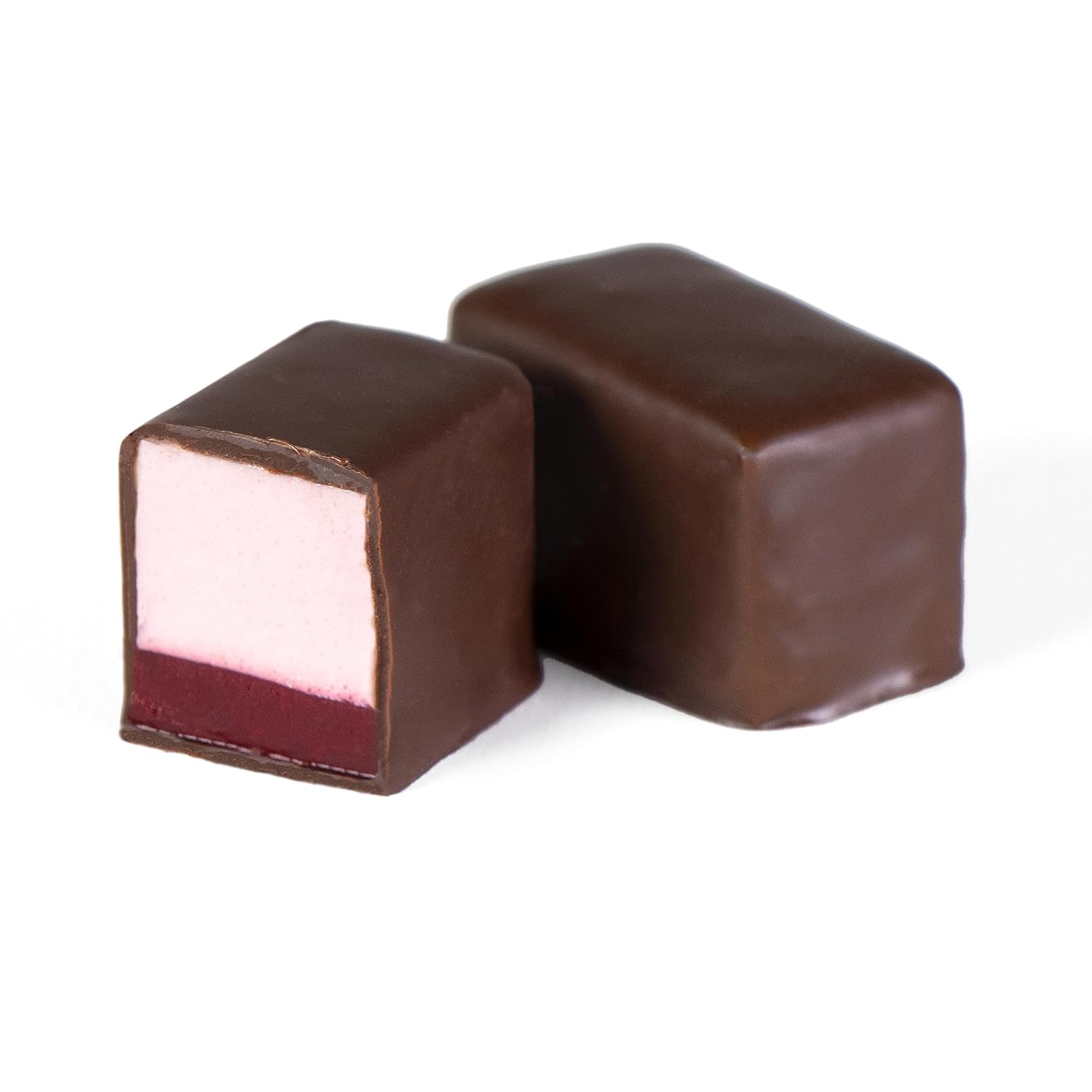 Chocolate Marshmallow Candy Strawberry Flavor - Kosher Dairy Free, Egg Free, One Pound