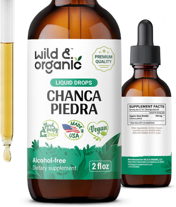 Wild & Organic Stone Breaker Chanca Piedra Liquid Extract - Kidney Cle