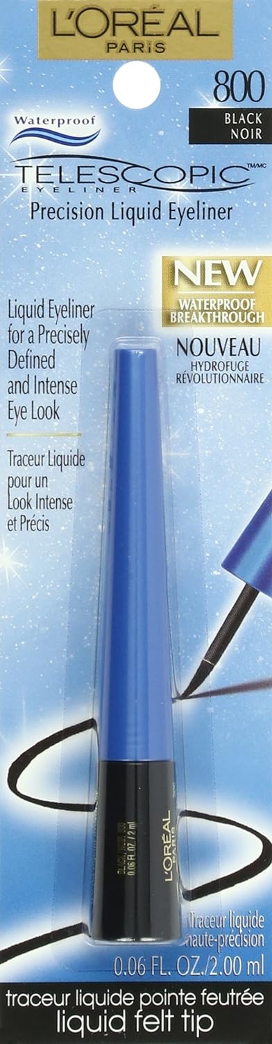 L’Oréal Paris Telescopic Precision Liquid Waterproof Eyeliner, Black