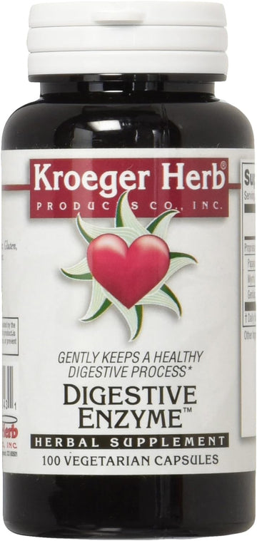 Kroeger Herb Digestive Enzyme, 100 Count2.4 Ounces