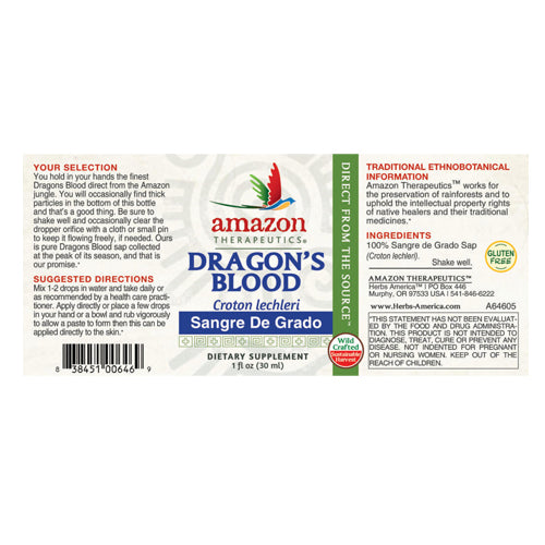 Sangre De Grado (dragons Blood) Wild Crafted 1 Fl Oz By Amaz