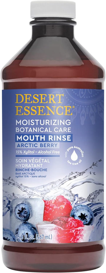 Desert Essence, Moisturizing Botanical Care Mouth Rinse 15.8 . . – 15% Xylitol - Increase Moisture and Saliva - Neutralize Bacteria - Promote Healthy PH Balance - Alcohol Free - Sugar Free