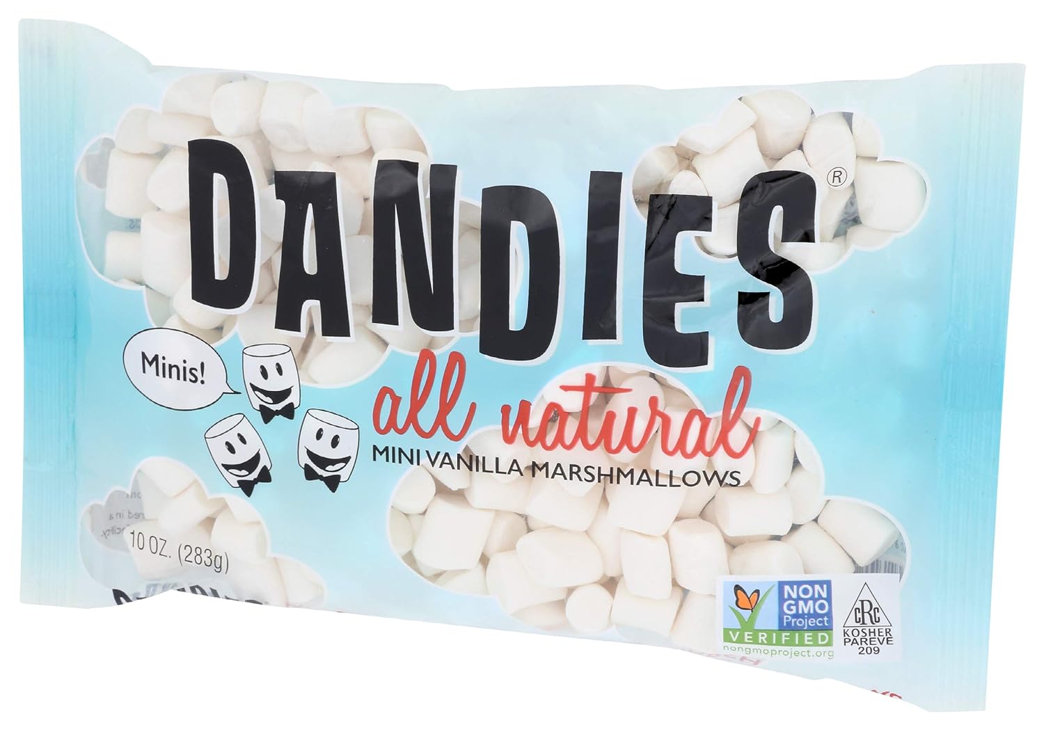 Dandies, Vegan Gluten Free Marshmallows Minis, 10 Ounce : Gr