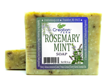 Creation Farm Rosemary Mint 100% Pure Botanical Soap 4  (2 bar pack)