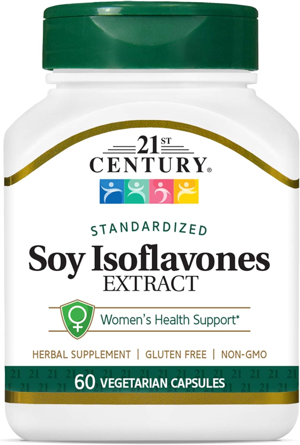 21St Century Soy Isoflavones Veg Capsules, 60Count