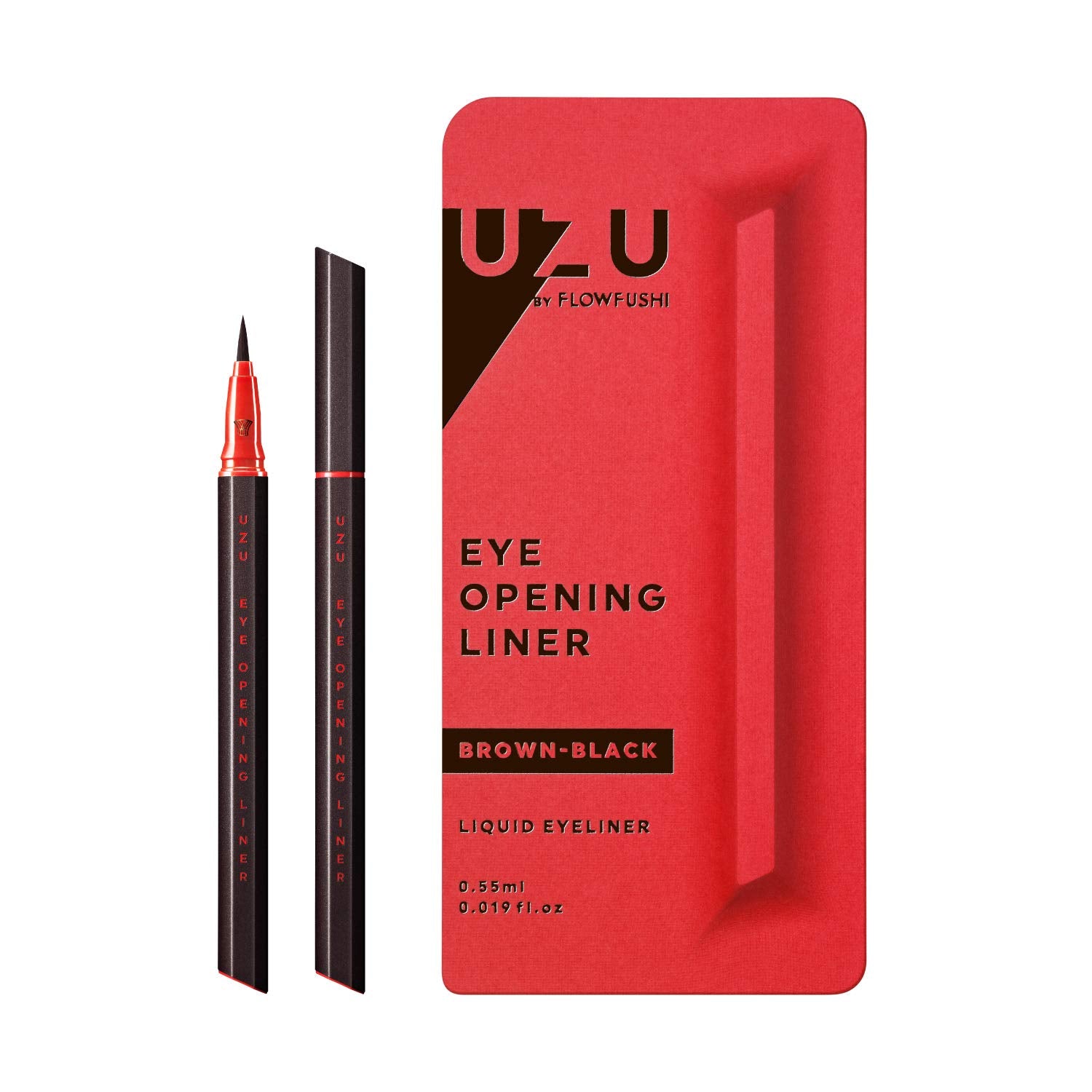 owfushi UZU Eye Opening Liner Liquid Eyeliner (Brown Black)