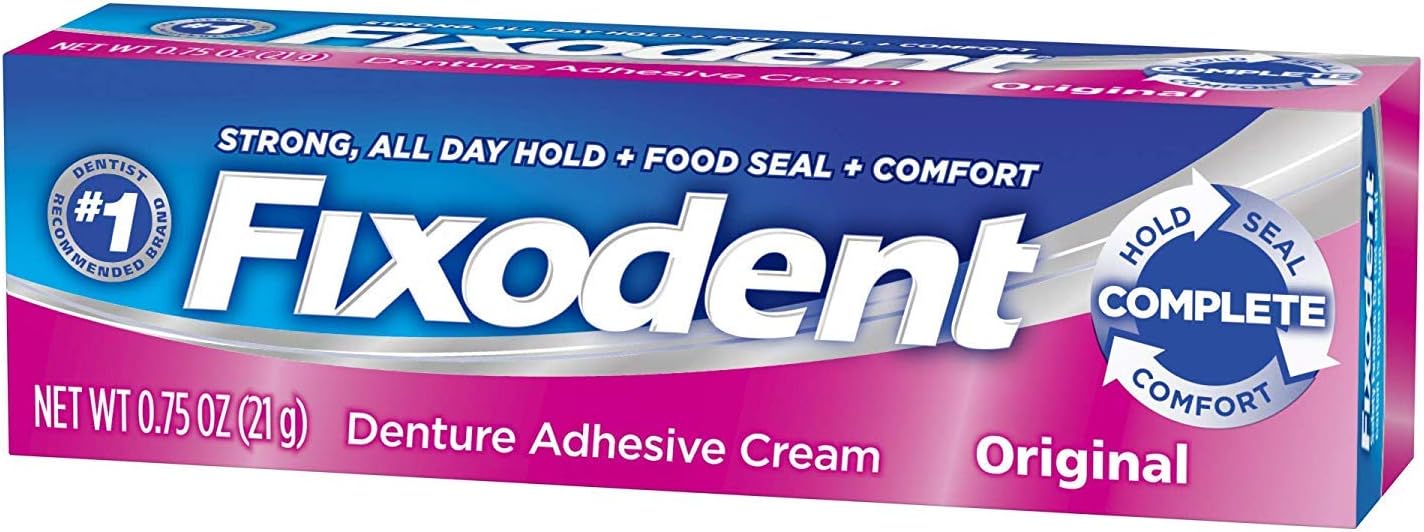 Fixodent Denture Adhesive Cream Original 0.75  (Pack of 12)