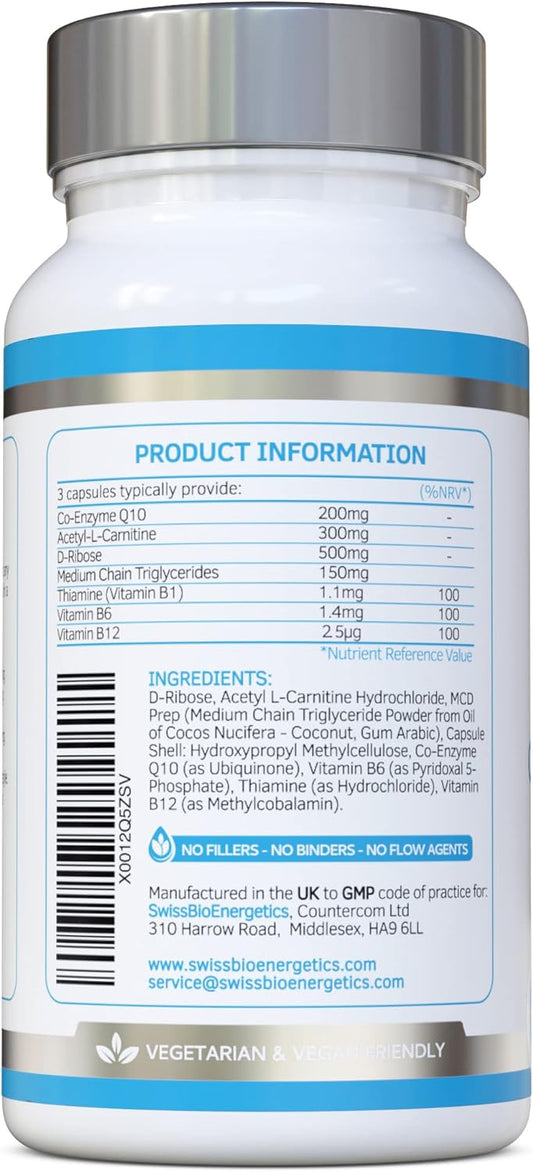 Cardiodefence  90 Capsules  A Precise Balance Of Coq10, D-Ribose, Ac50 Grams