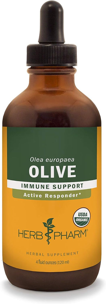 Herb Pharm Certified Organic Olive Leaf Liquid Extract for Immune Syst